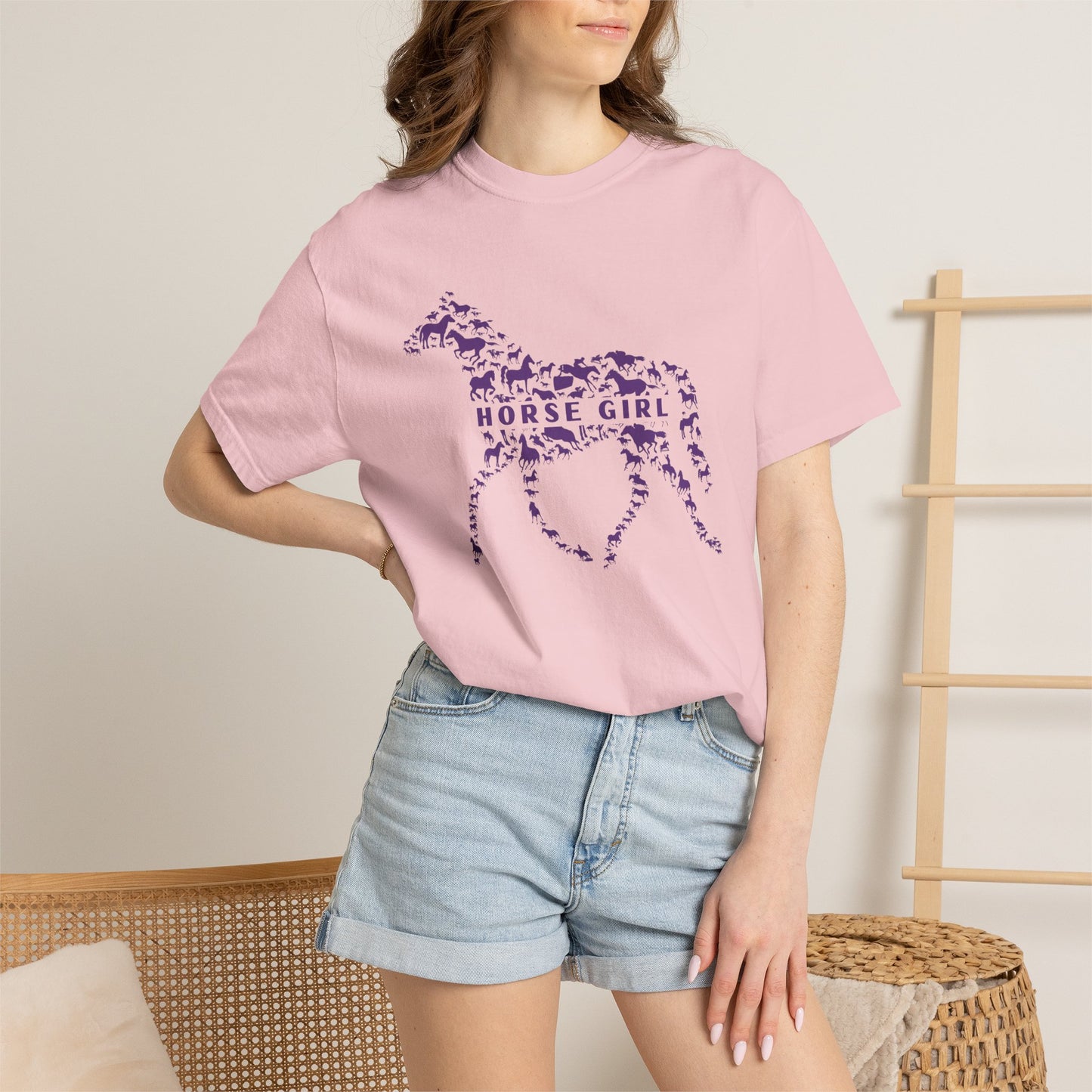 Horse Girl Tee- Pattern Pony Edition