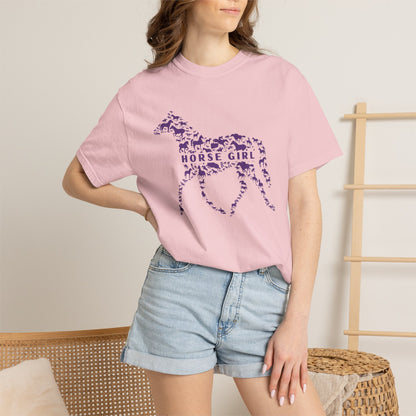 Horse Girl Tee- Pattern Pony Edition