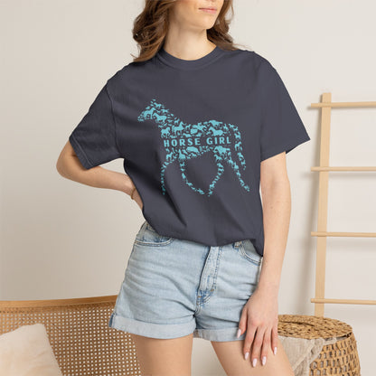 Horse Girl Tee- Pattern Pony Edition