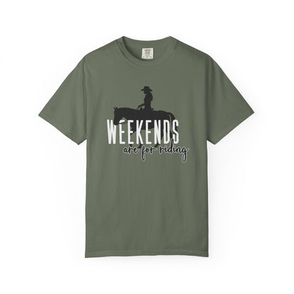 Weekends are for Riding Tee- Western Edition