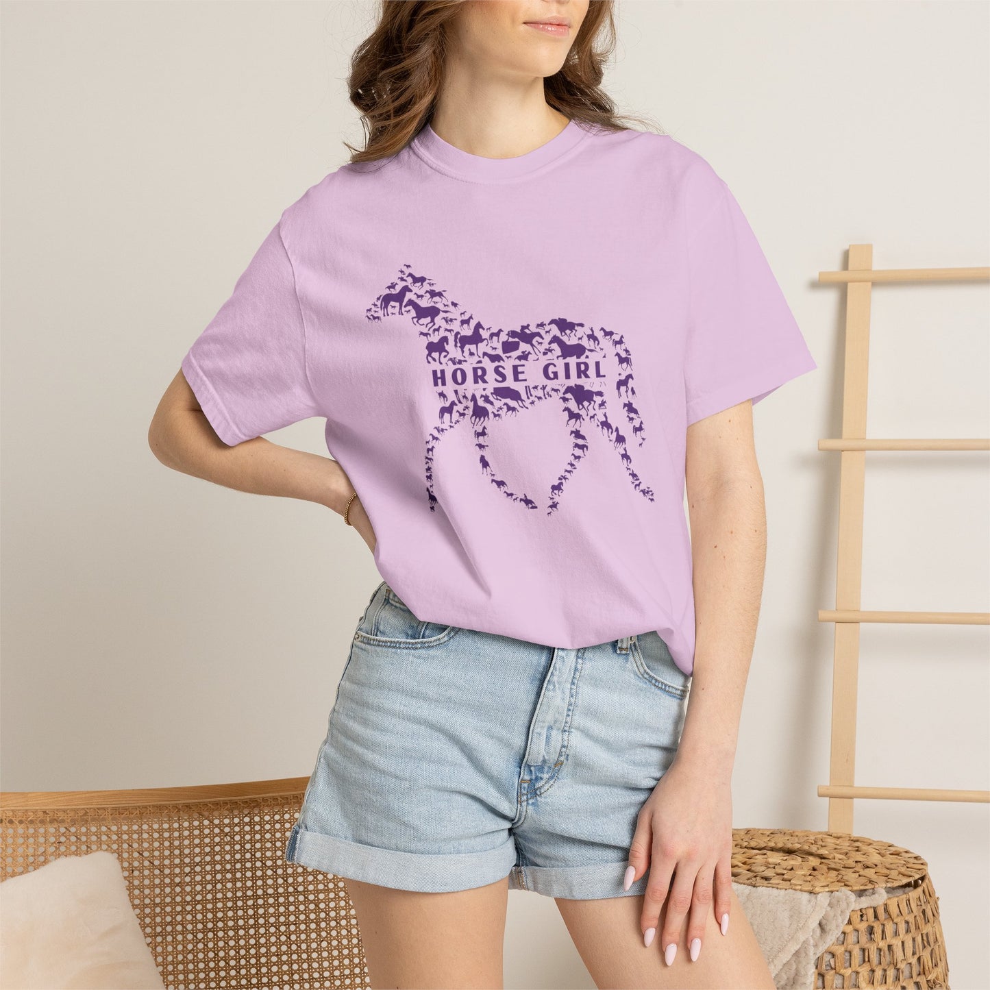 Horse Girl Tee- Pattern Pony Edition