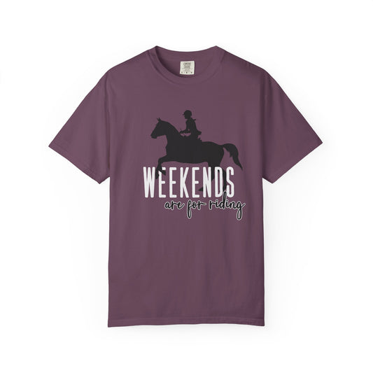 Weekends are for Riding Tee- English Edition