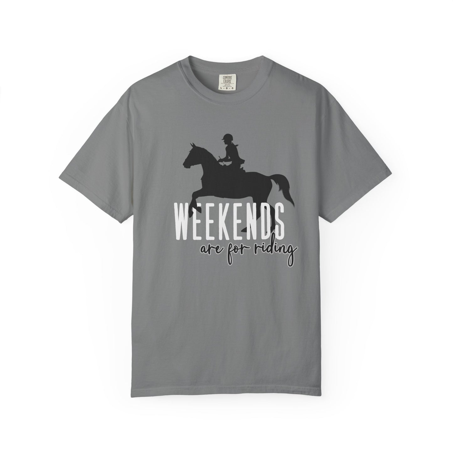 Weekends are for Riding Tee- English Edition