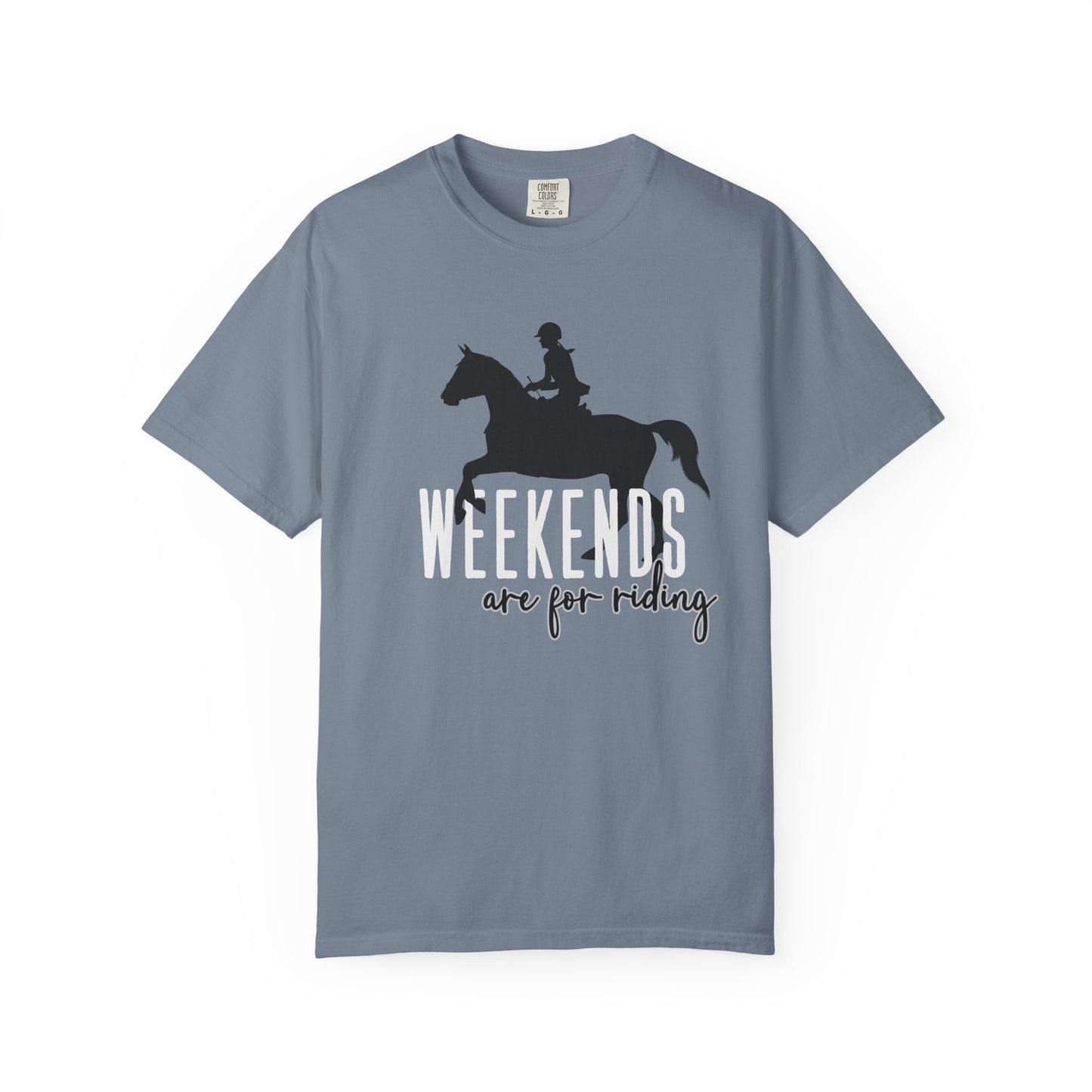 Weekends are for Riding Tee- English Edition