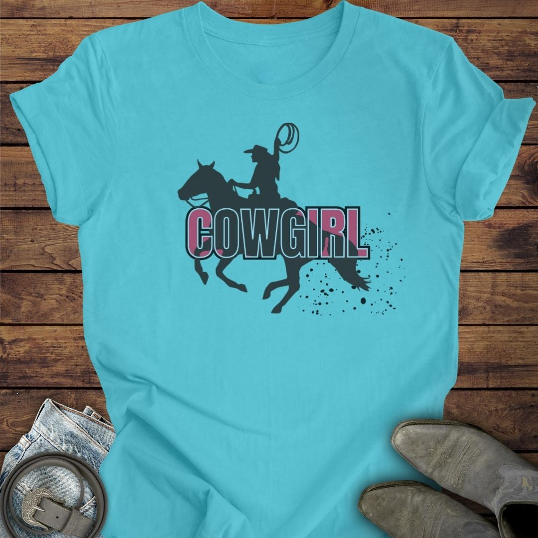 Roping Cowgirl Tee