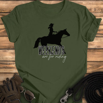 Riding Weekends Western Tee