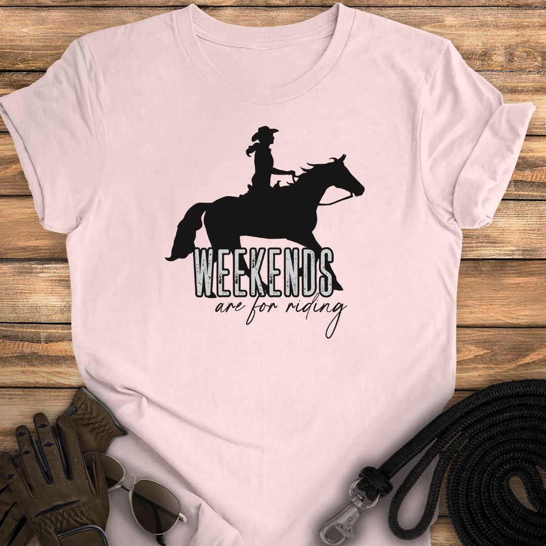 Riding Weekends Western Tee