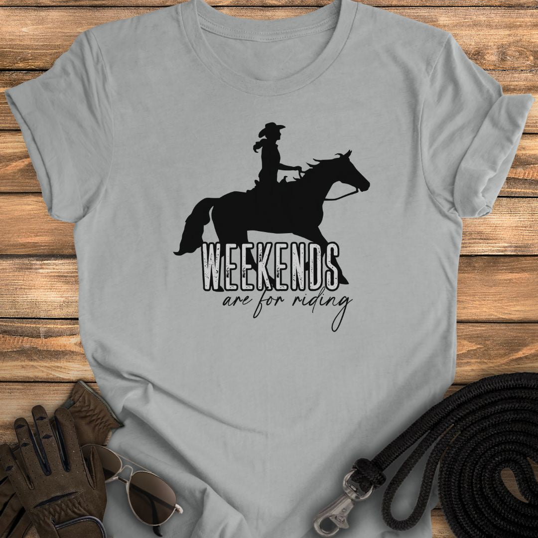 Riding Weekends Western Tee