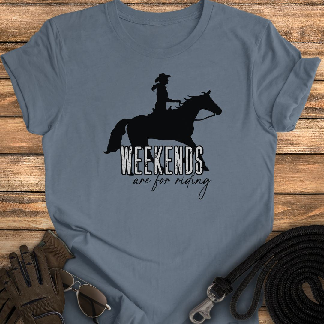 Riding Weekends Western Tee