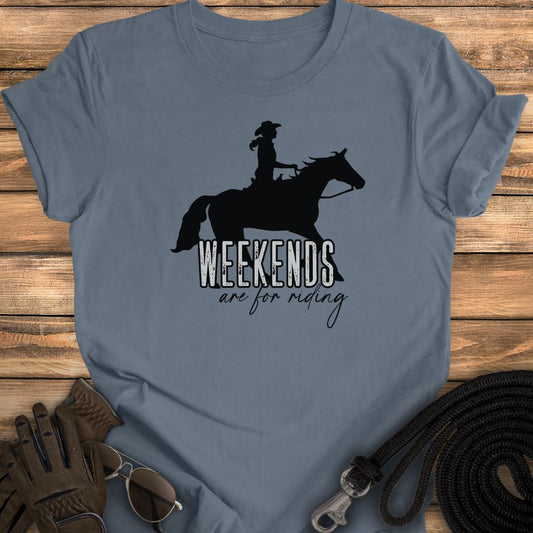 Riding Weekends Western Tee